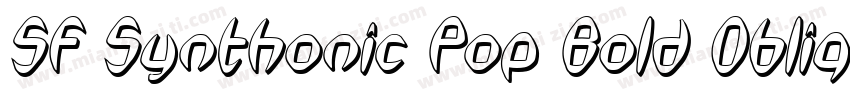 SF Synthonic Pop Bold Oblique字体转换